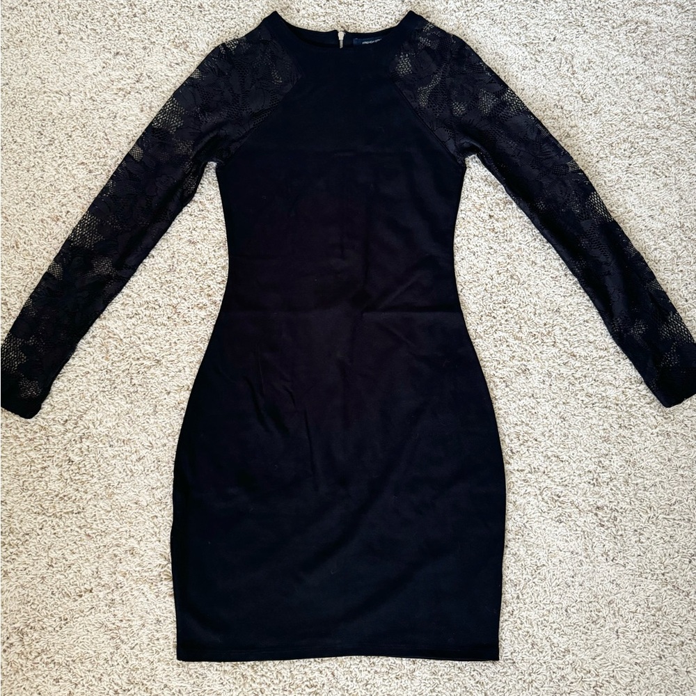 French Connection Lace Sleeved Dress